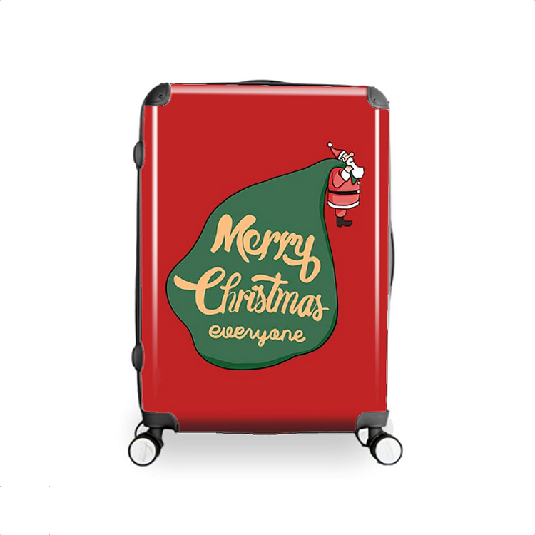 Santa With Too Many Presents, Christmas Hardside Luggage
