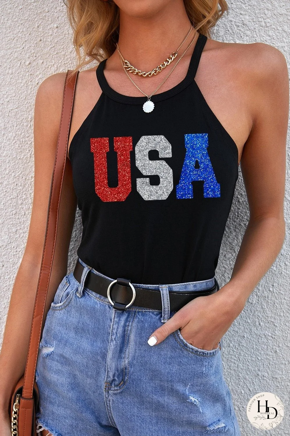 USA Grecian Neck Cami