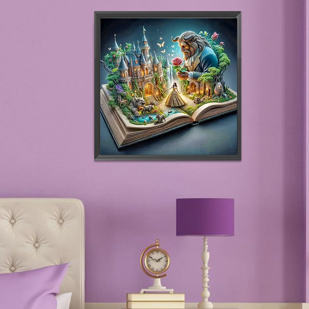 Diamond Painting - Full Round Drill - Princess Castle(Canvas|50*50cm)