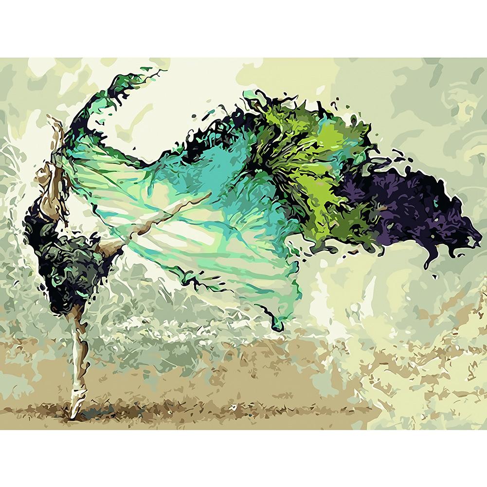 

Dancing Girl-Round Drill Diamond Painting-Sticker, 501 Original