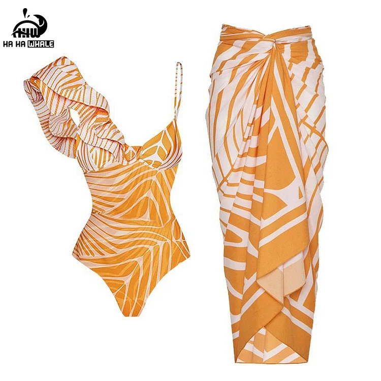 Ruffle Irregular Girl Bikini Swimwear