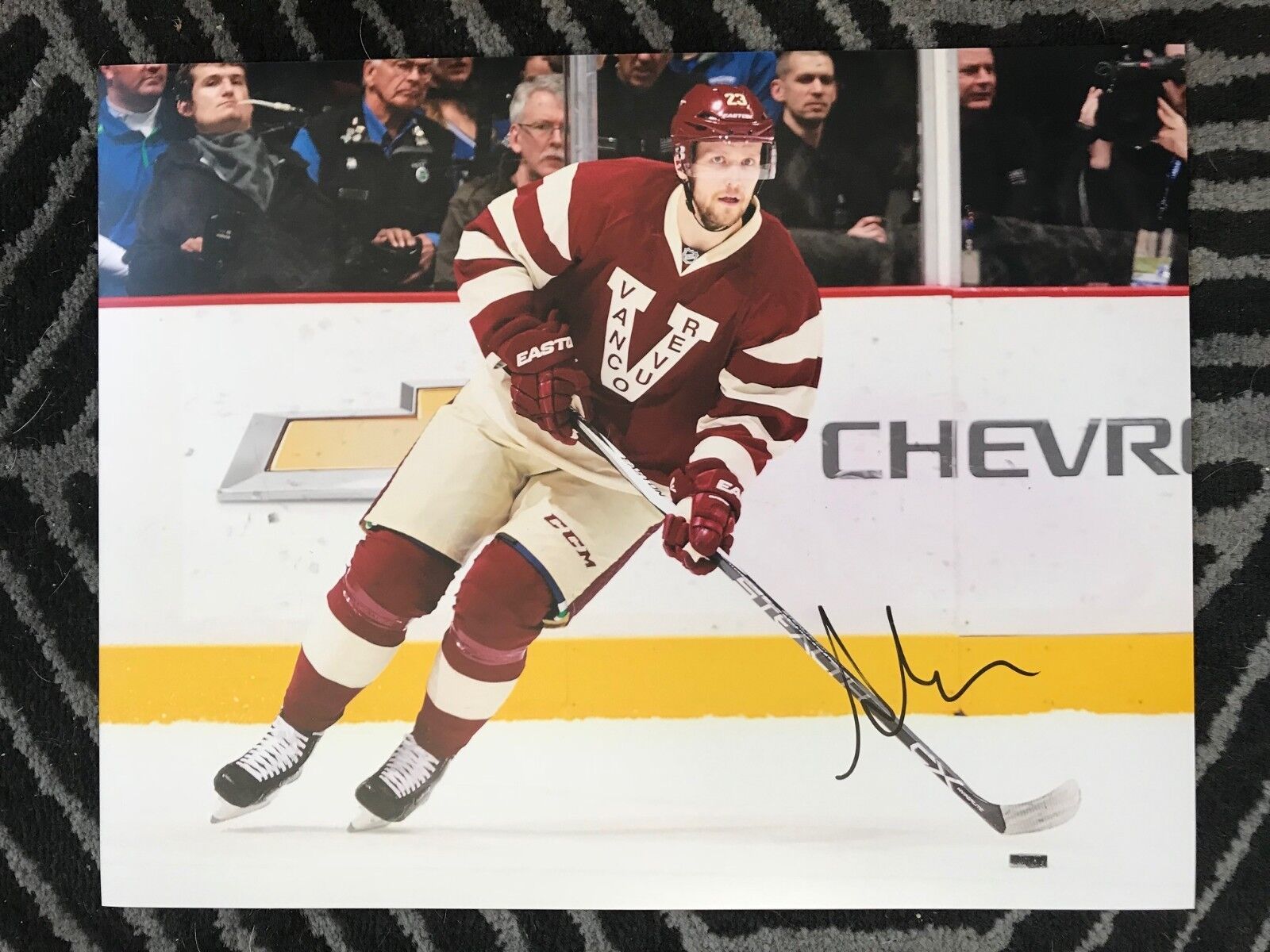 Vancouver Canucks Alexander Alex Edler Signed Autographed 11x14 Photo Poster painting COA