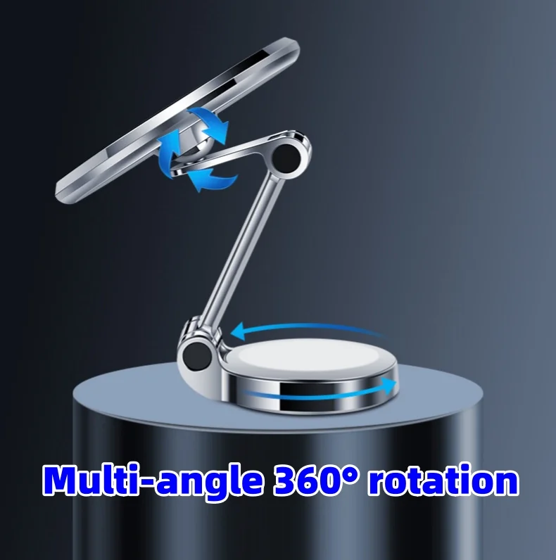 Car magnetic mobile phone navigation bracket (With laser car logo)