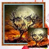 11CT Counted/Stamped Halloween Skull-Cross Stitch 40*40cm