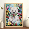 Flower Bear - Crystal Rhinestone Diamond Painting