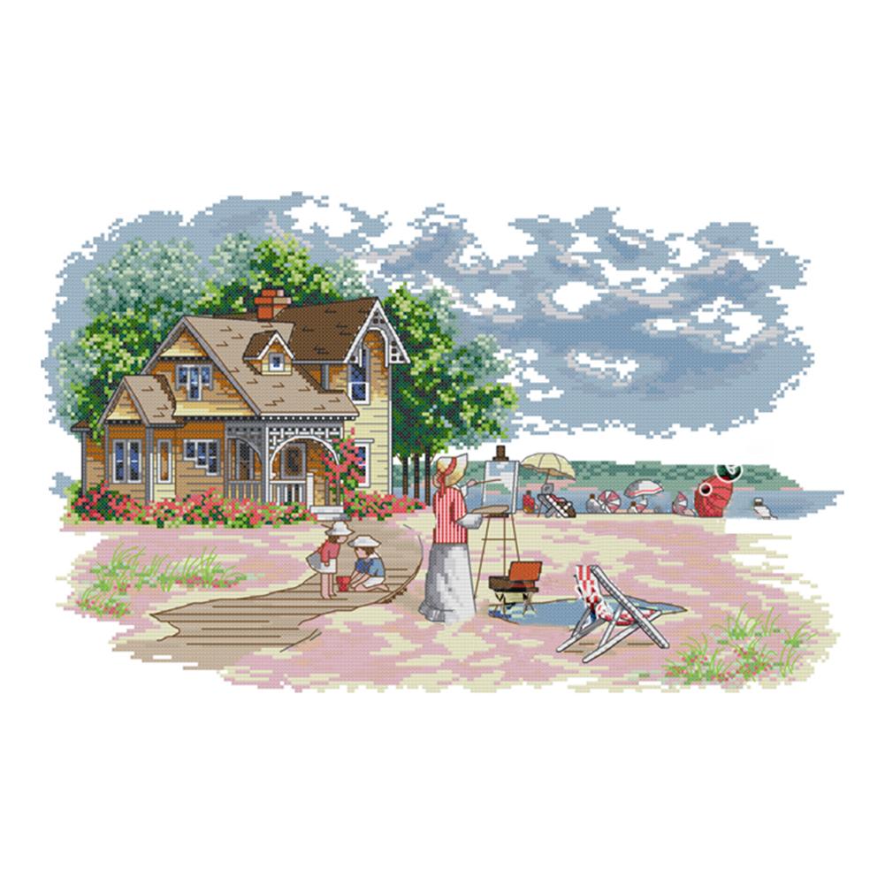 

OutdoorArt - 14CT Stamped Cross Stitch - 48x33cm, 501 Original