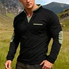 💥 2025 Hot Sale! Autumn Stand Collar Long Sleeve Sweatshirt Men's Polo Shirt Top
