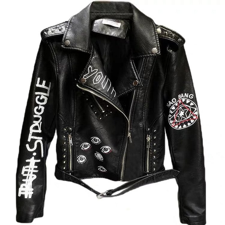 Dare You PU Leather Punk Jacket