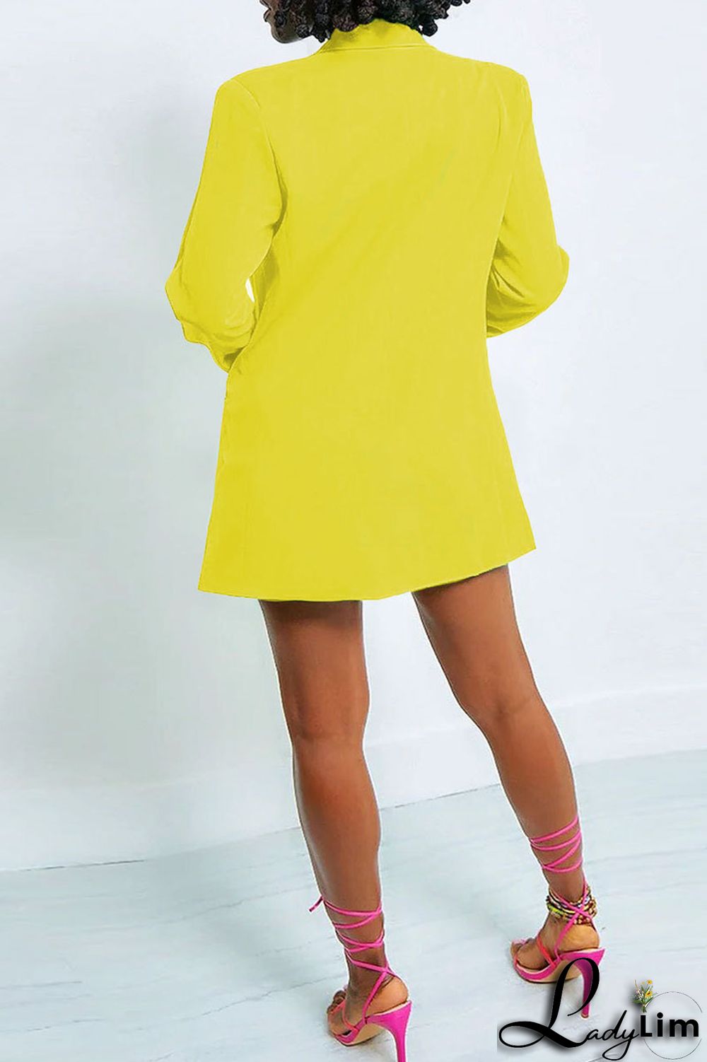 Green Casual Solid Patchwork Turn-back Collar Long Sleeve Two Pieces