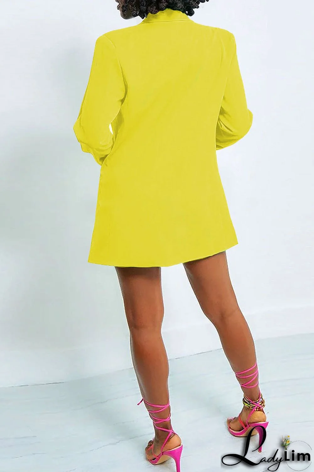 Green Casual Solid Patchwork Turn-back Collar Long Sleeve Two Pieces