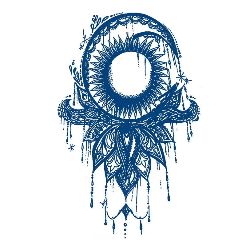 GHHF51-200 herbal juice tattoo stickers semi-permanent lasting men and women tattoo waterproof sweat plant juice tattoo stickers