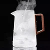 Heat-resistant glass liner walnut push-type tea automatic filter teapot