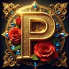 Diamond Painting -DIY Round Drill Letter P