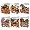 6PCS DIY Diamond Art Greeting Cards Congratulations Cards & Gifts (Halloween)