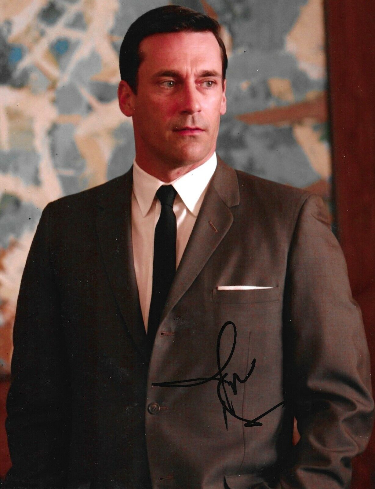 Jon Hamm Signed Mad Men 10x8 Photo Poster painting AFTAL