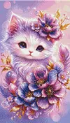 Luxury AB Velvet Diamond Painting Kit - Cat