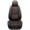 MINGBRON Seat Covers, Car Seat Covers Front Seats, Car Seat Cover, Car Seat Protector Waterproof, Car Seat Cushion Nappa Leather, Brwon Seat Covers Carseat Cover Universal Fit for Most Cars