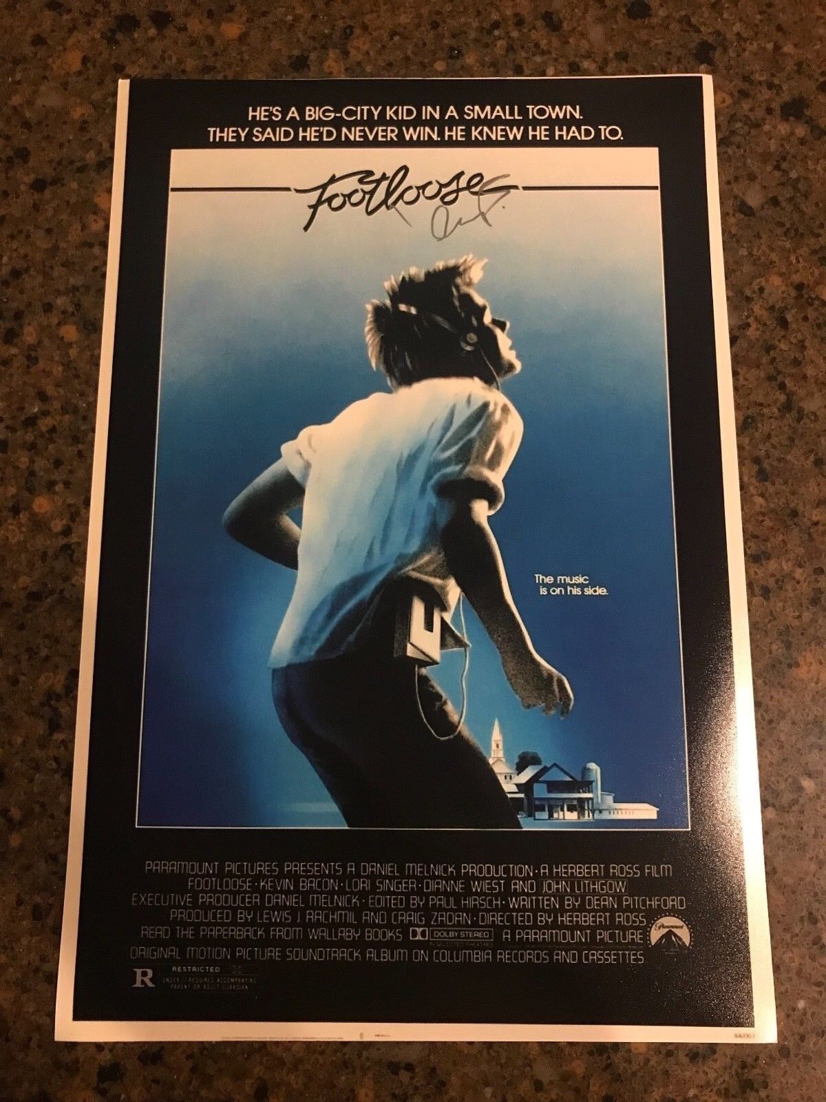 * KEVIN BACON * autographed signed 12x18 Photo Poster painting poster * FOOTLOOSE * 1