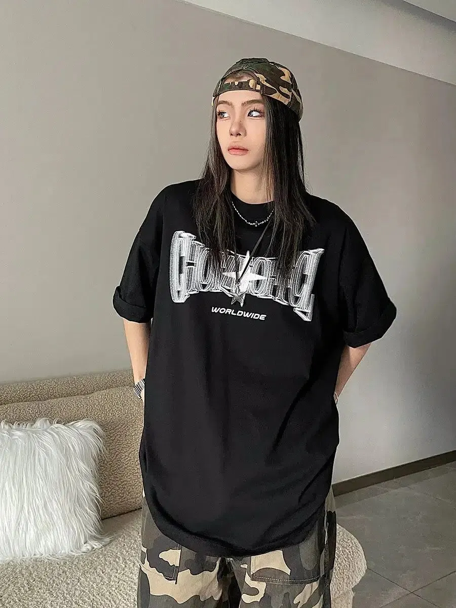 Brownm Shiny Star Worldwide Tee