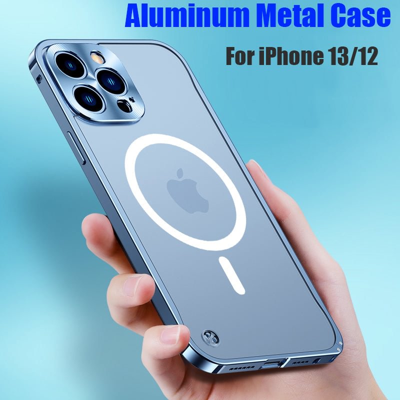 Luxury Metal Frame Frosted iPhone Case