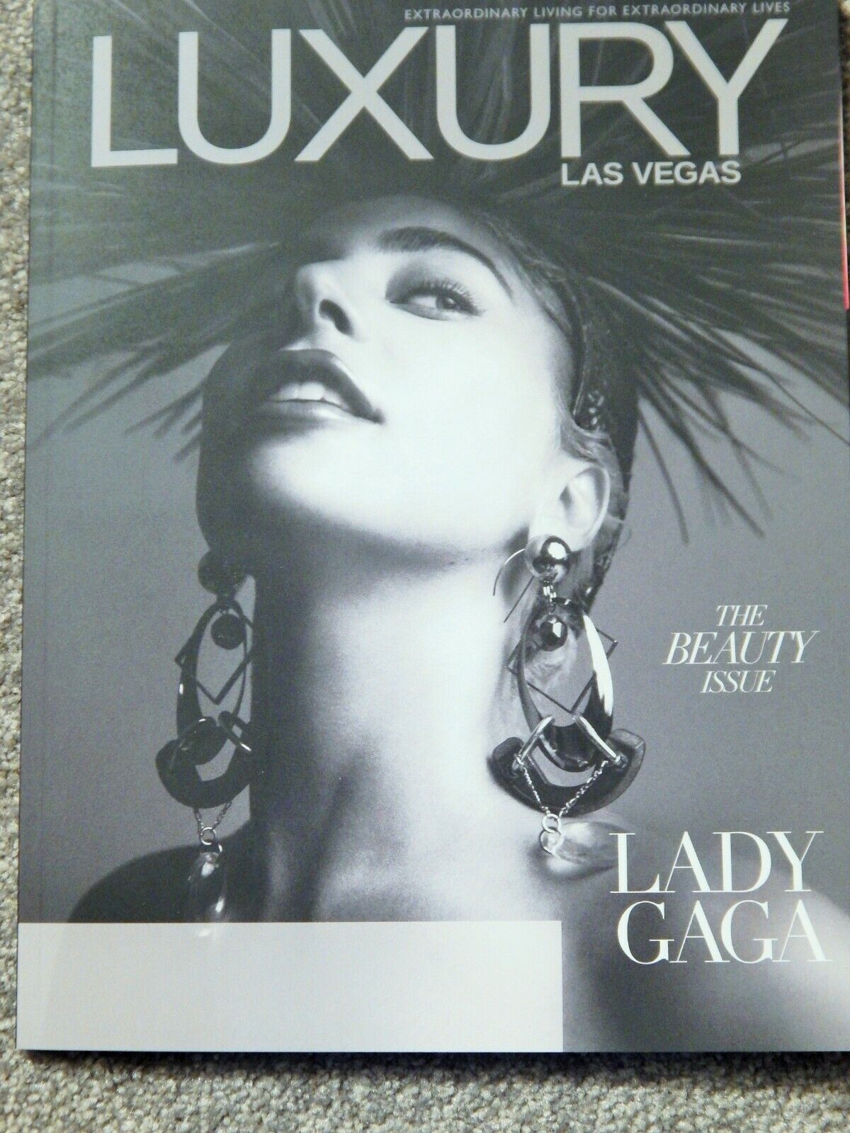 LADY GAGA COVER LUXURY LAS VEGAS MAGAZINE FEB 2019, GREAT Photo Poster paintingS & ARTICLE!!