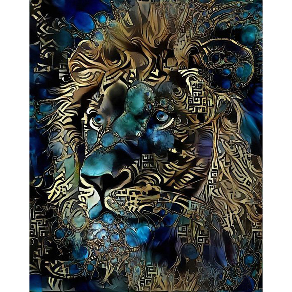 

Lion - 11CT Stamped Cross Stitch - 50*62CM, 501 Original