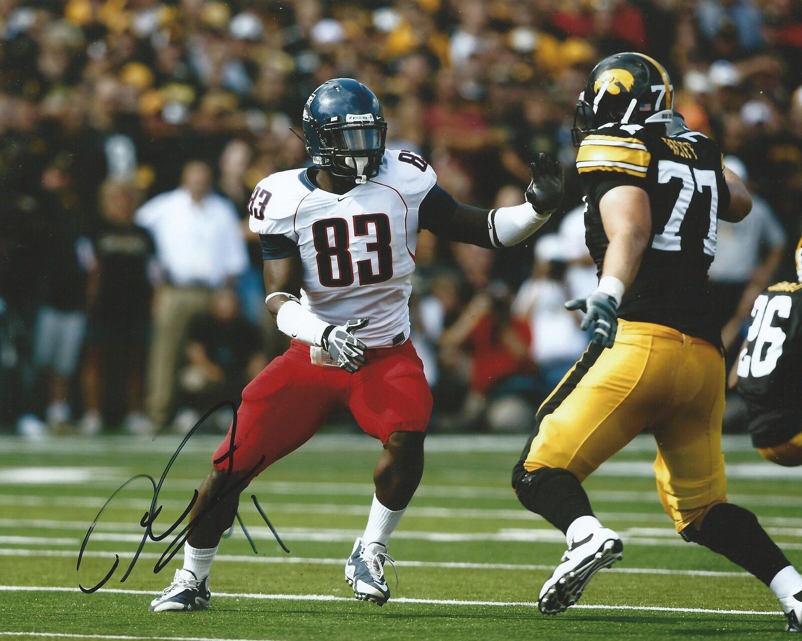 **GFA Minnesota Vikings *D'AUNDRE REED* Signed 8x10 Photo Poster painting D2 COA**