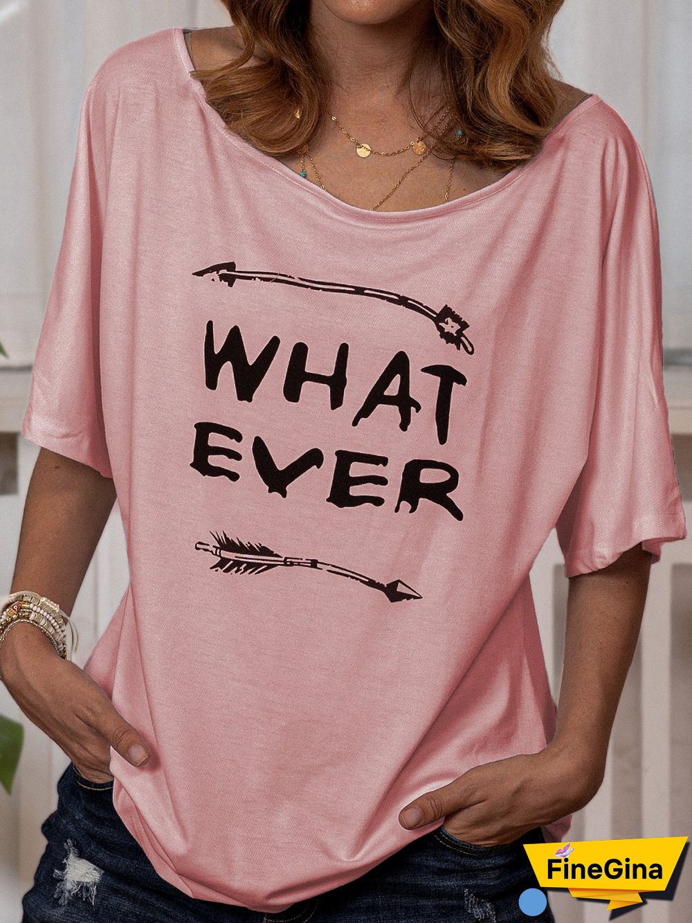 White Casual Cotton-Blend T-shirt