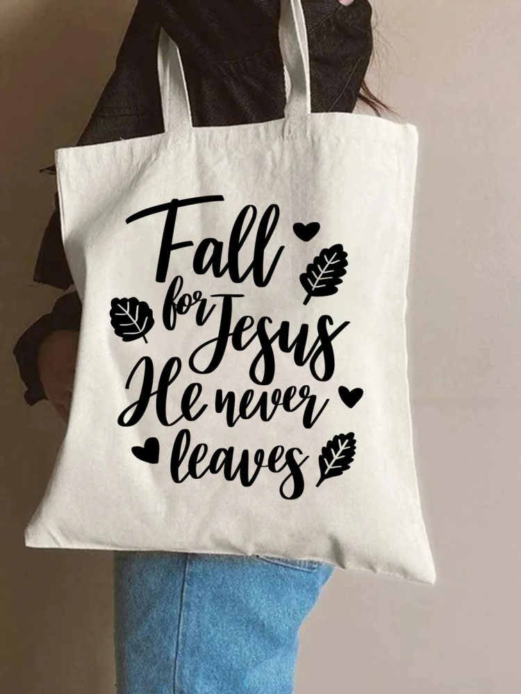 Fall For Jesus Shopping Tote Bag