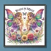 Schmetterlingsmädchen - speziell geformtes Diamantgemälde - 30*30cm
