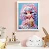 Cartoon Little Girl Diamond Art Painting Kits with Frame 