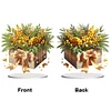 (US Local)Flower Double Sided Effect Table Top Diamond Painting Desktop Ornaments Kit (Christmas)