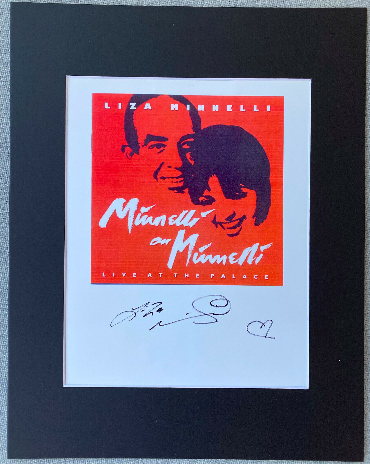 Liza Minnelli Signed Autograph Photo Poster painting Display - Vincente Minnelli, RARE, Broadway