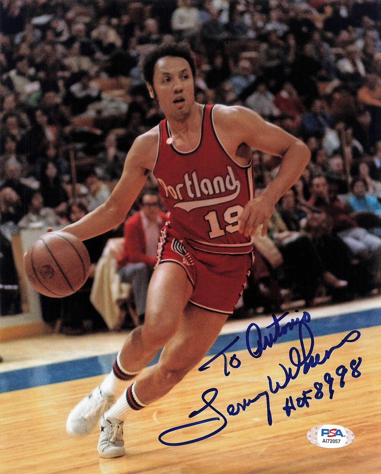 LENNY WILKENS signed 8x10 Photo Poster painting PSA/DNA Portland Trailblazers Autographed