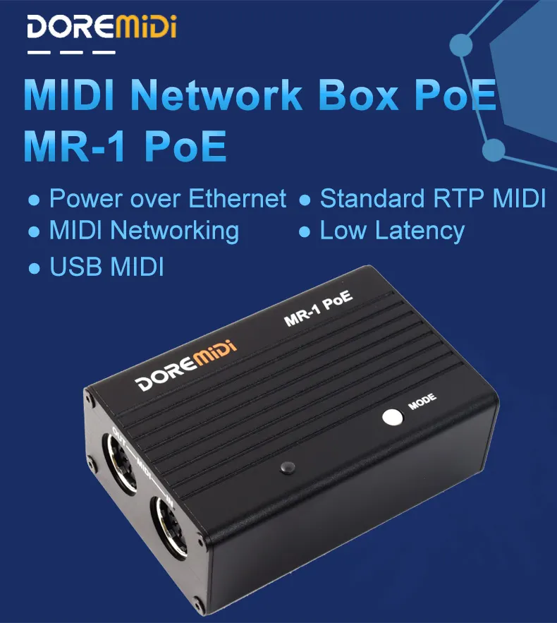 DOREMiDi MIDI To RTP MIDI Network MIDI Box MIDI Interface MIDI