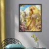 Girl Holding An Umbrella-11CT Stamped Cross Stitch 45*55cm/17.72*21.65in tapestrymarket