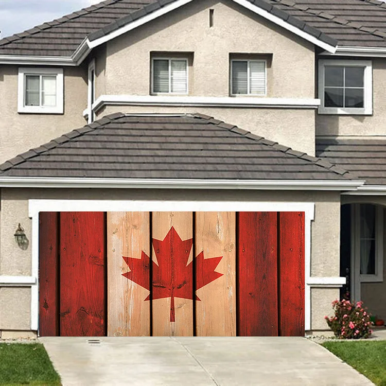 Canada Patriotic  Independence Day Garage Door Mural