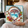 Framed Diamond Painting - Special Shaped - Indian Hair Accessories (25x25cm)