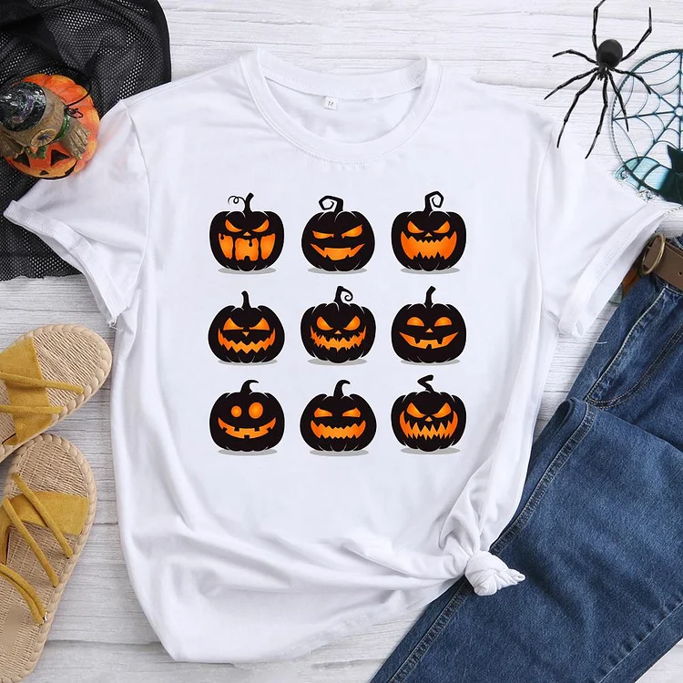 Halloween pumpkin grimace T-Shirt-07231