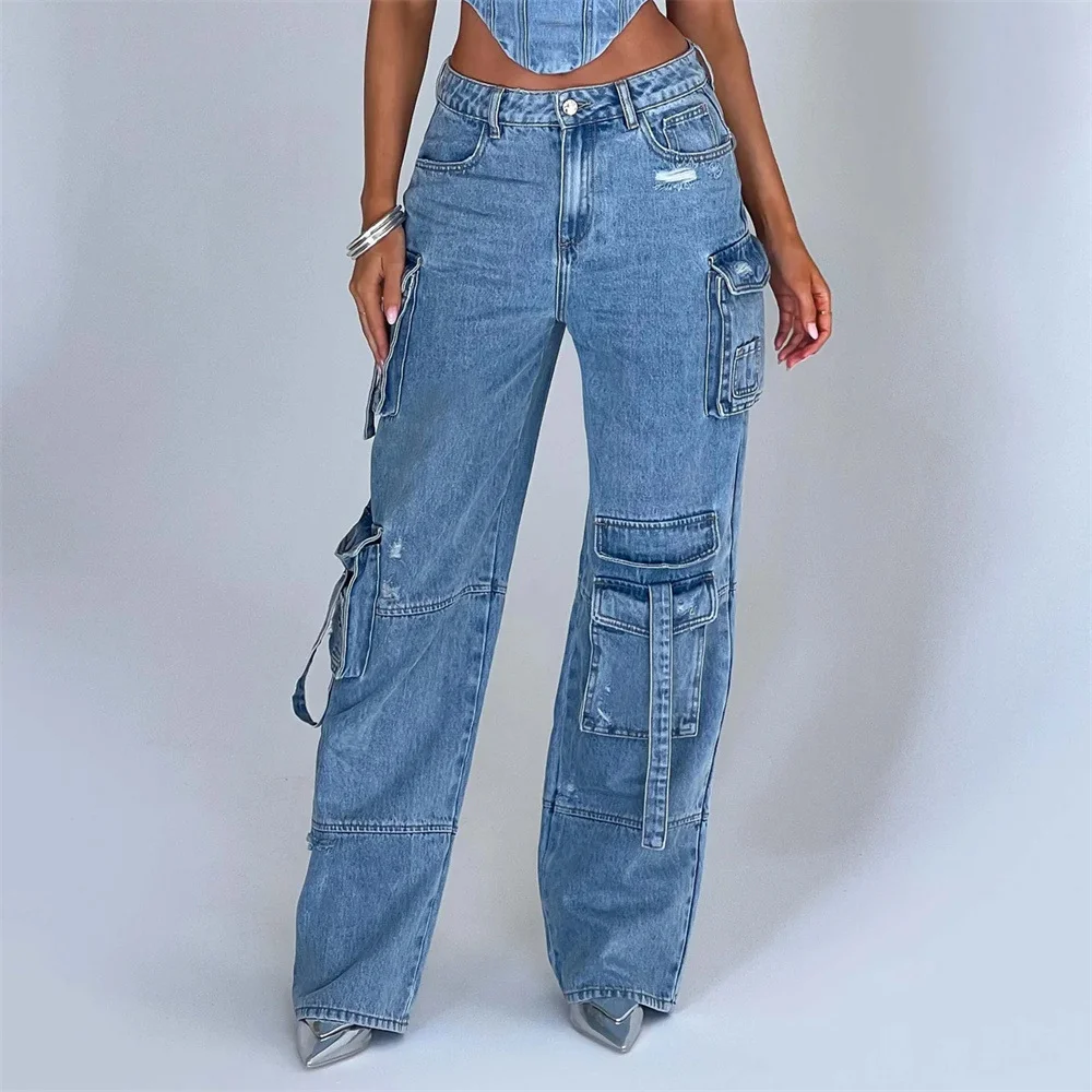 Women's Workwear Denim Jean with Multiple Pockets