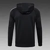 Joyfball 2024 Germany Half-Pull Hat Style Training Suit Black Football Shirt 1:1 Thai Quality