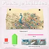 (25cm)Peacock PU DIY Diamond Painting Tissue Box for Beginners Adults Home