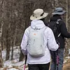 18L Lightweight Mountaineering Backpack with Reflective Strips & Chest Storage Bag Foldable Running Storage Knapsack Breathable Splash-Proof Hiking Nylon Pouch Hiking Work Travel Camping Backpacks