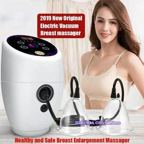 Khalesexx Original Electric Vacuum therapy machine Breast Massager Chest Cupping Device