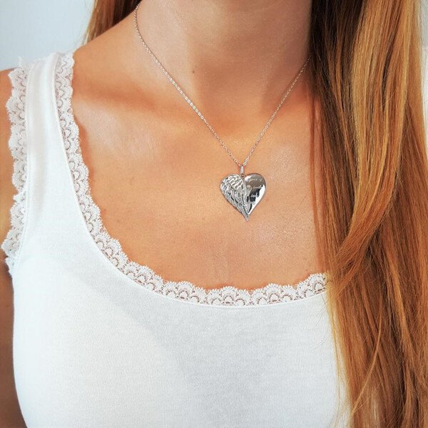 🔥Last Day Promotion 70% OFF"A Piece of my Heart has Wings"Pendant Necklace