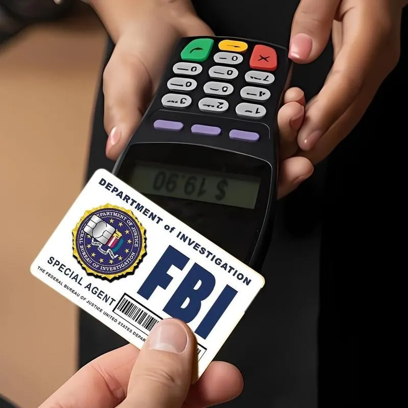 🔥Last Day 49% OFF - Secret Agent Card Skins Kit: FBI/ICE Designs  &bull; Cosplay & Gift Stickers
