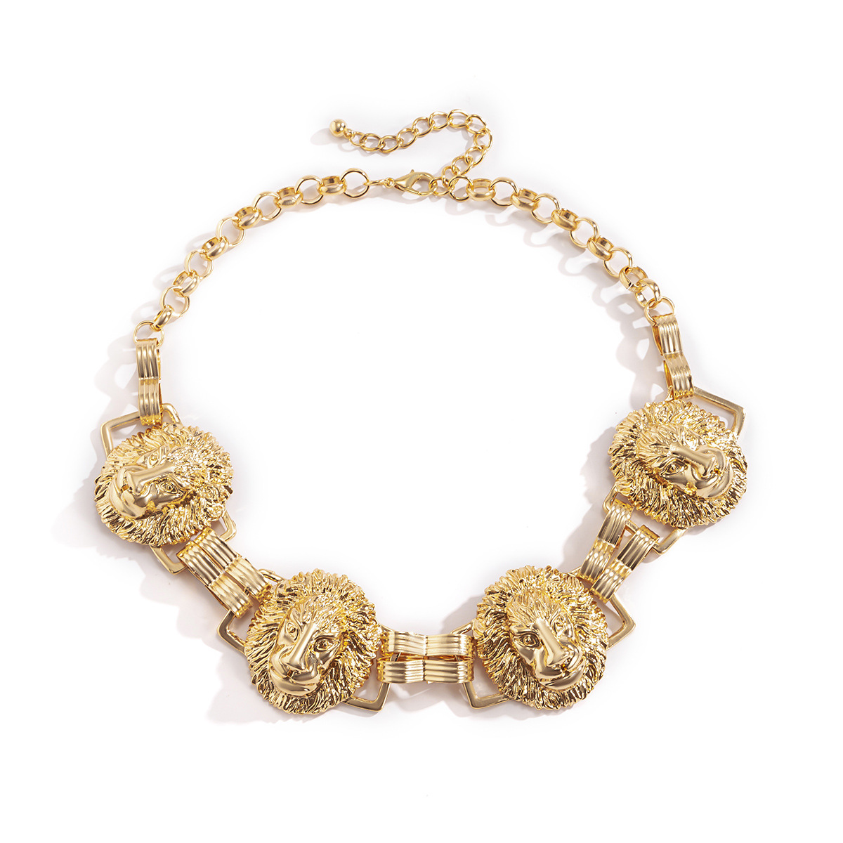 Rotimia Personality Exaggerated Lion Head Necklace