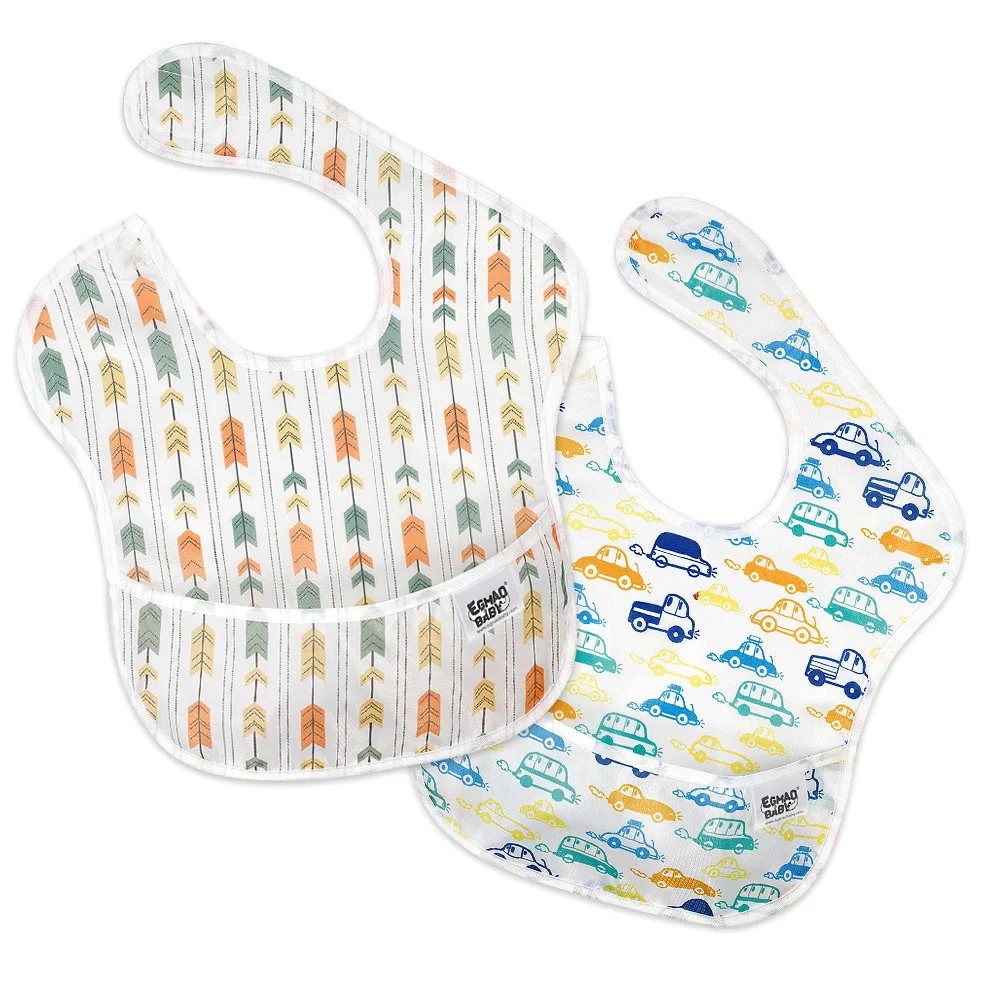 Egmao Baby Waterproof Bibs 2-Pack
