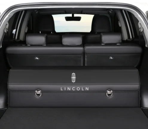 Car Trunk Leather Storage Box