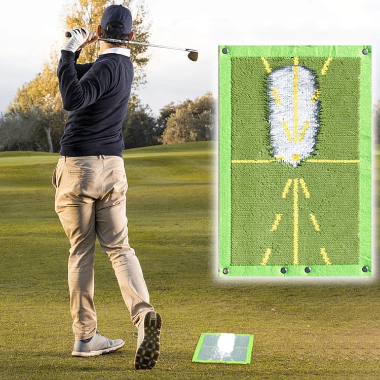Luckstylish™ Golf Swing Track Practice Mat Set